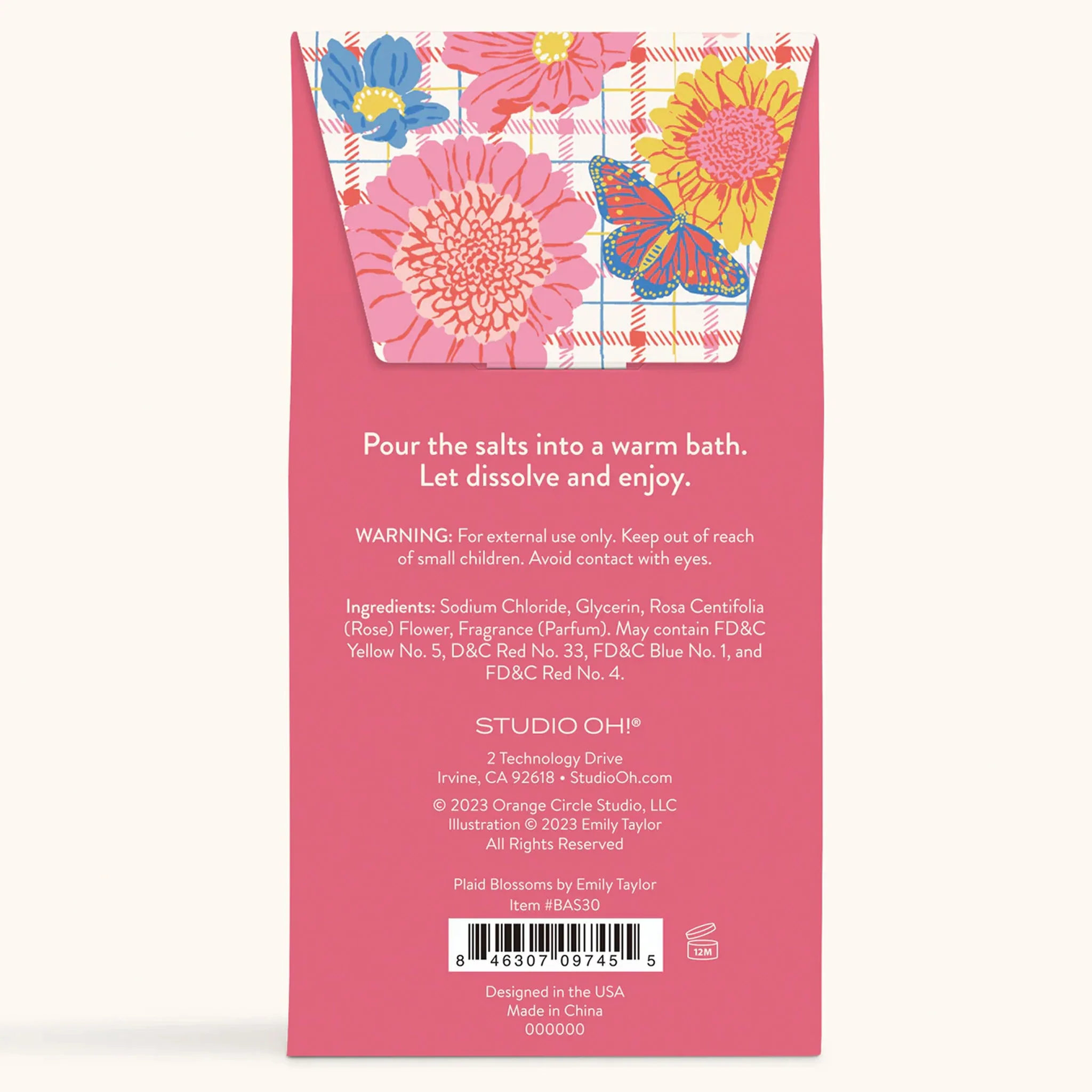 Plaid Blossoms Scented Bath Salts - Image 4