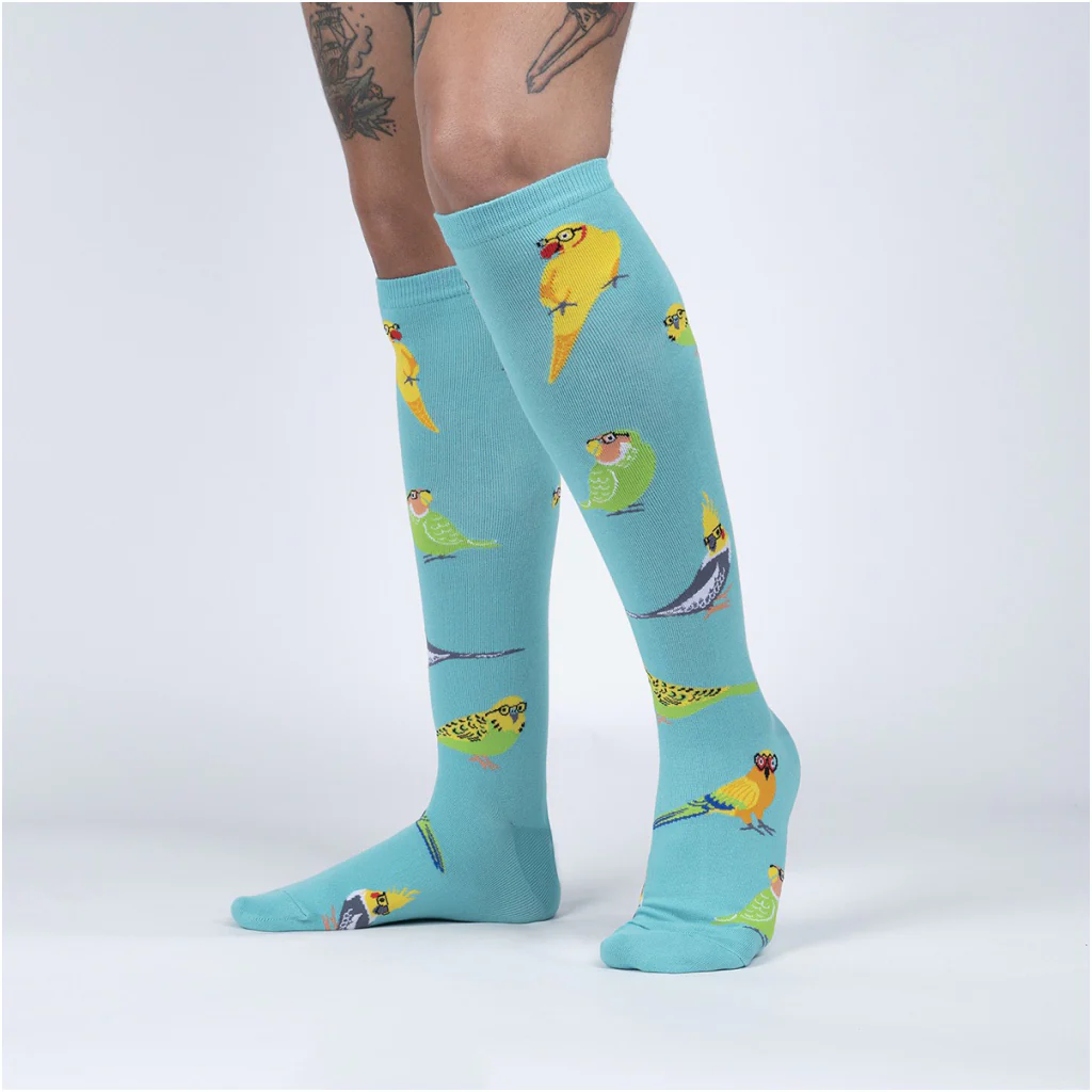 Pretty Birds Knee Socks - Image 2