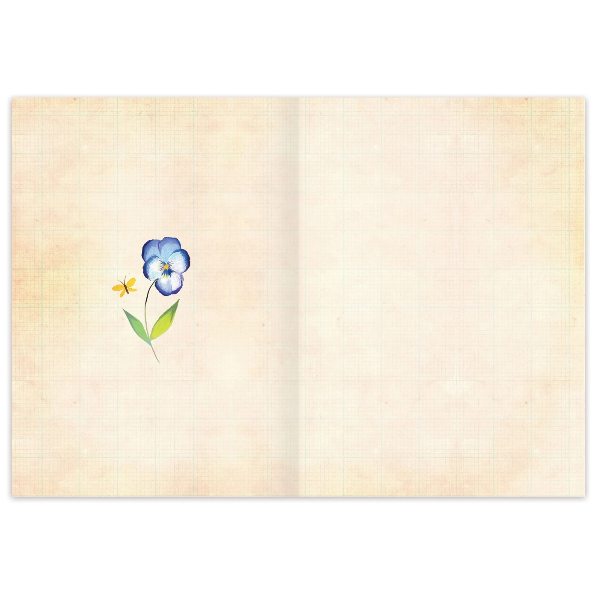 Purple Floral Blank Card - Image 2