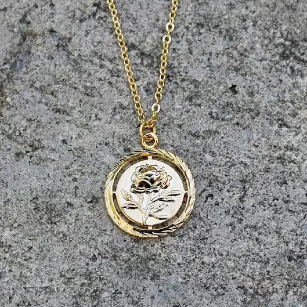 Rose Medallion Necklace - Image 2