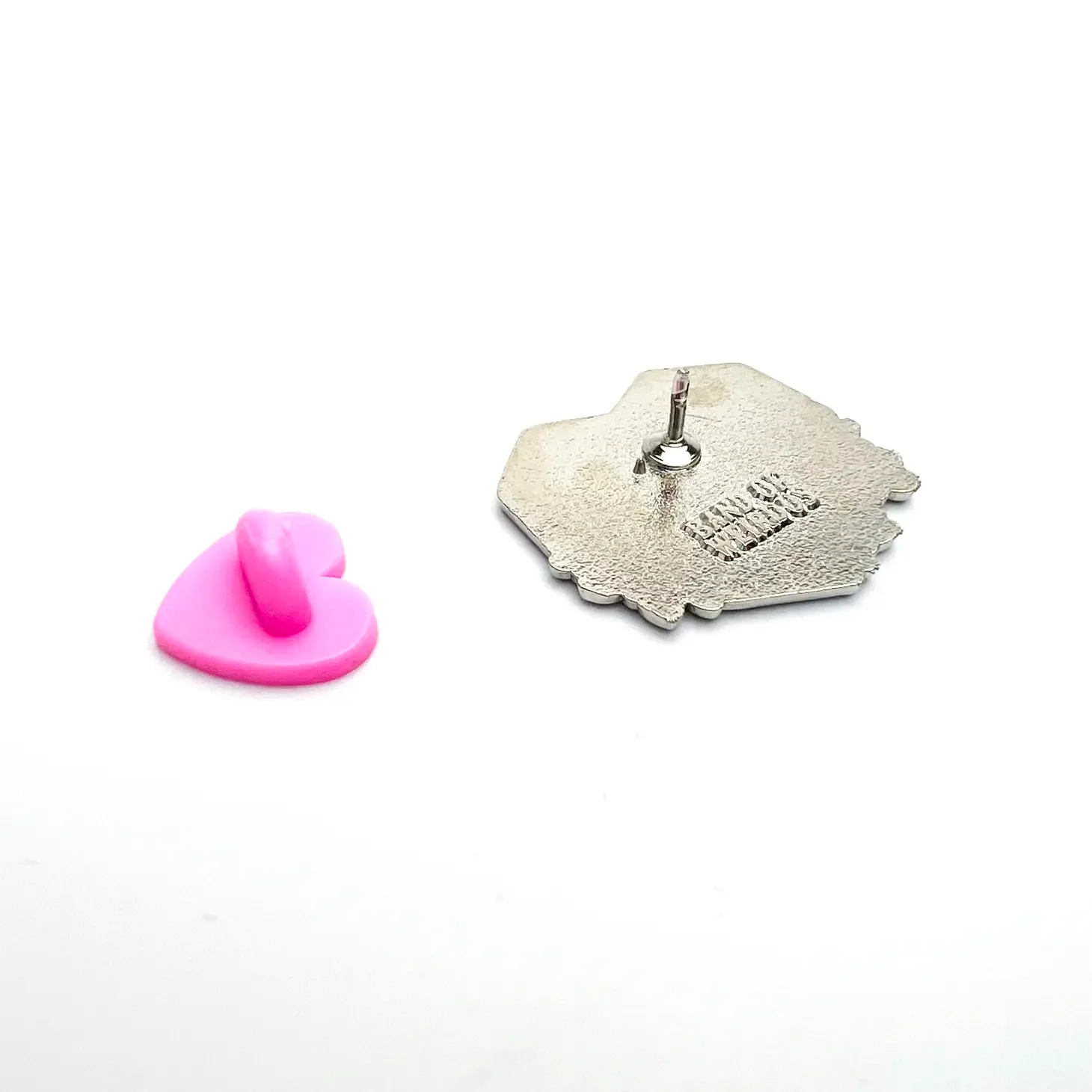Rose Quartz Crystal Enamel Pin - Image 2