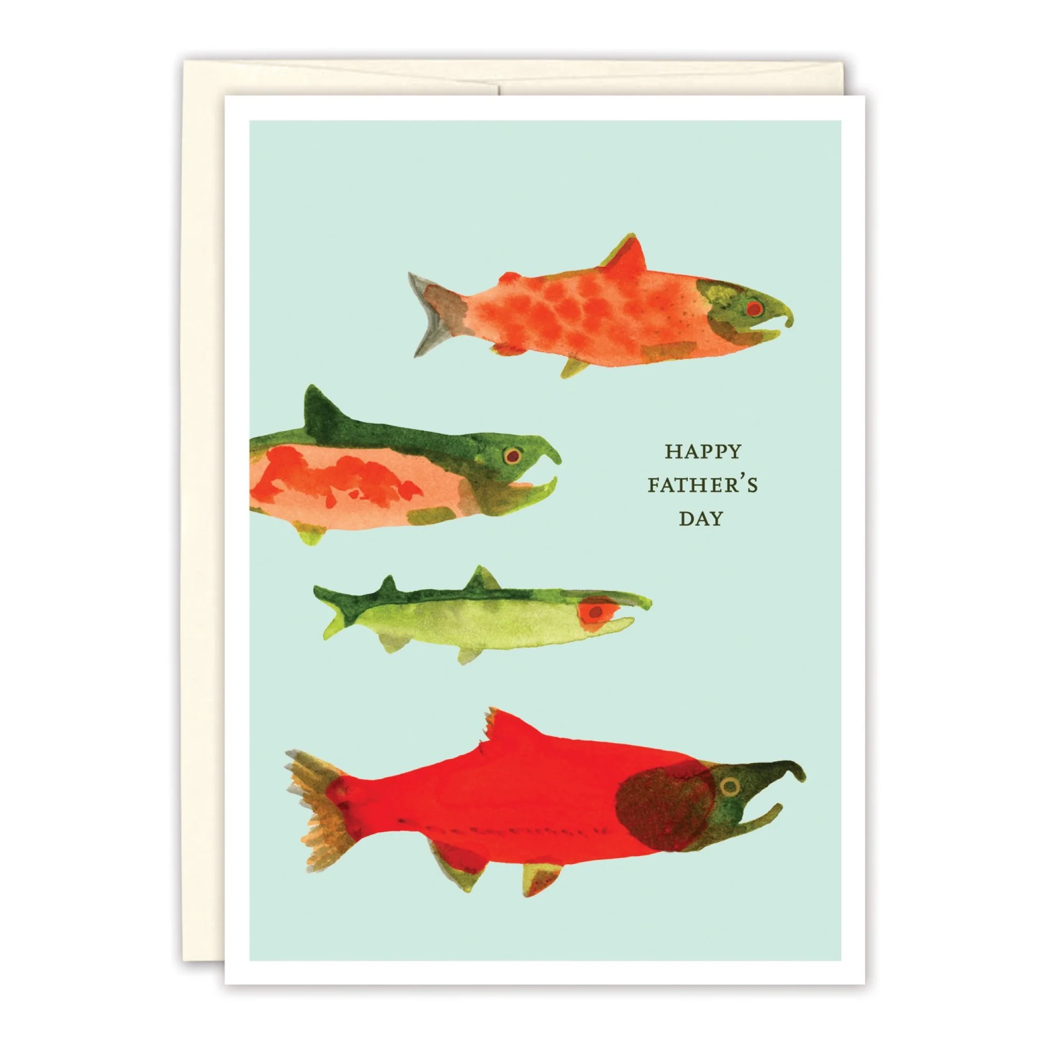 Salmon Father's Day Card