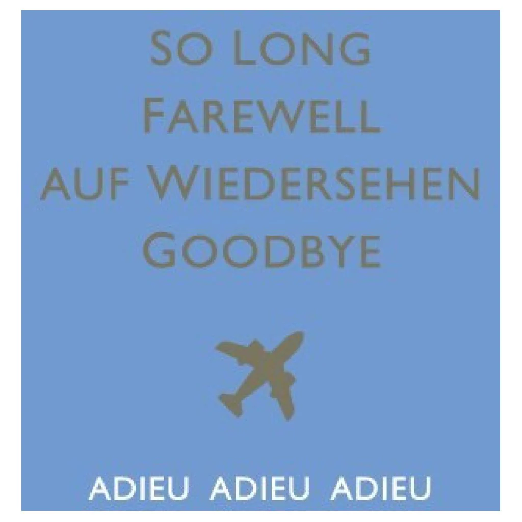 So Long Farewell Card - Image 2