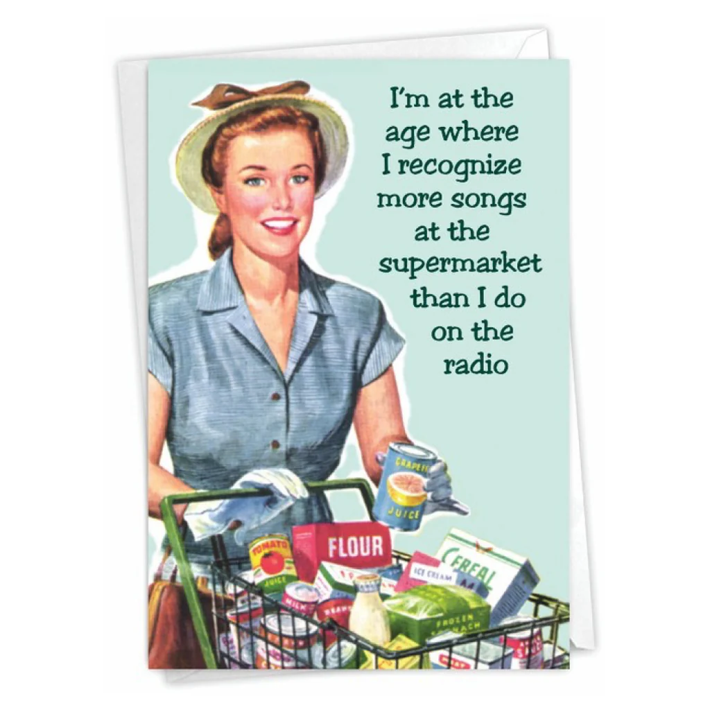Songs At The Supermarket Birthday Card