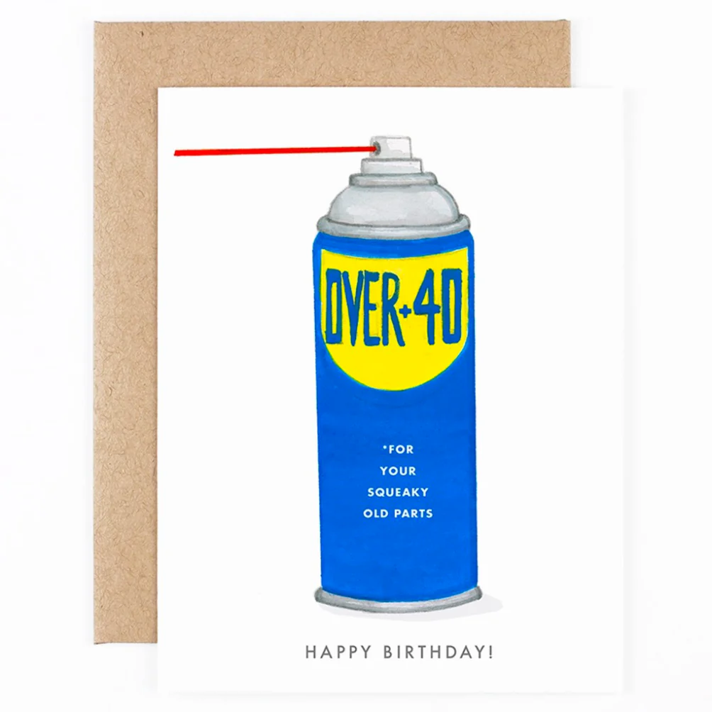 Squeaky Parts Over 40 Card