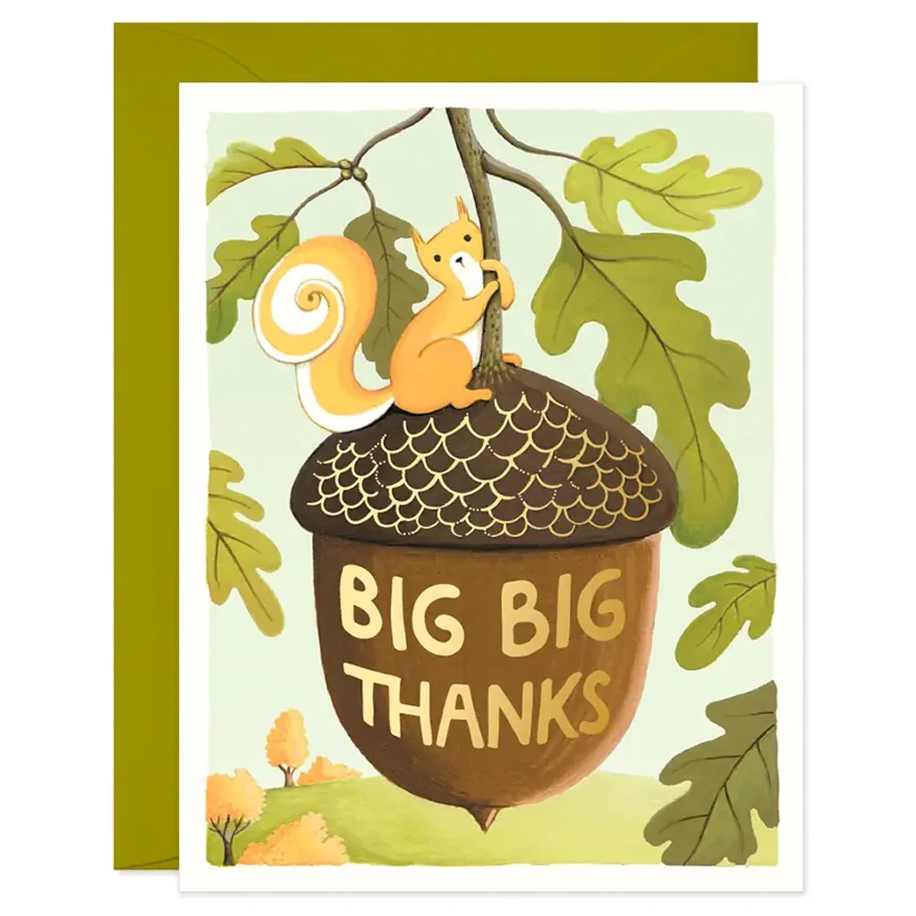 Squirrel Big Thanks Card
