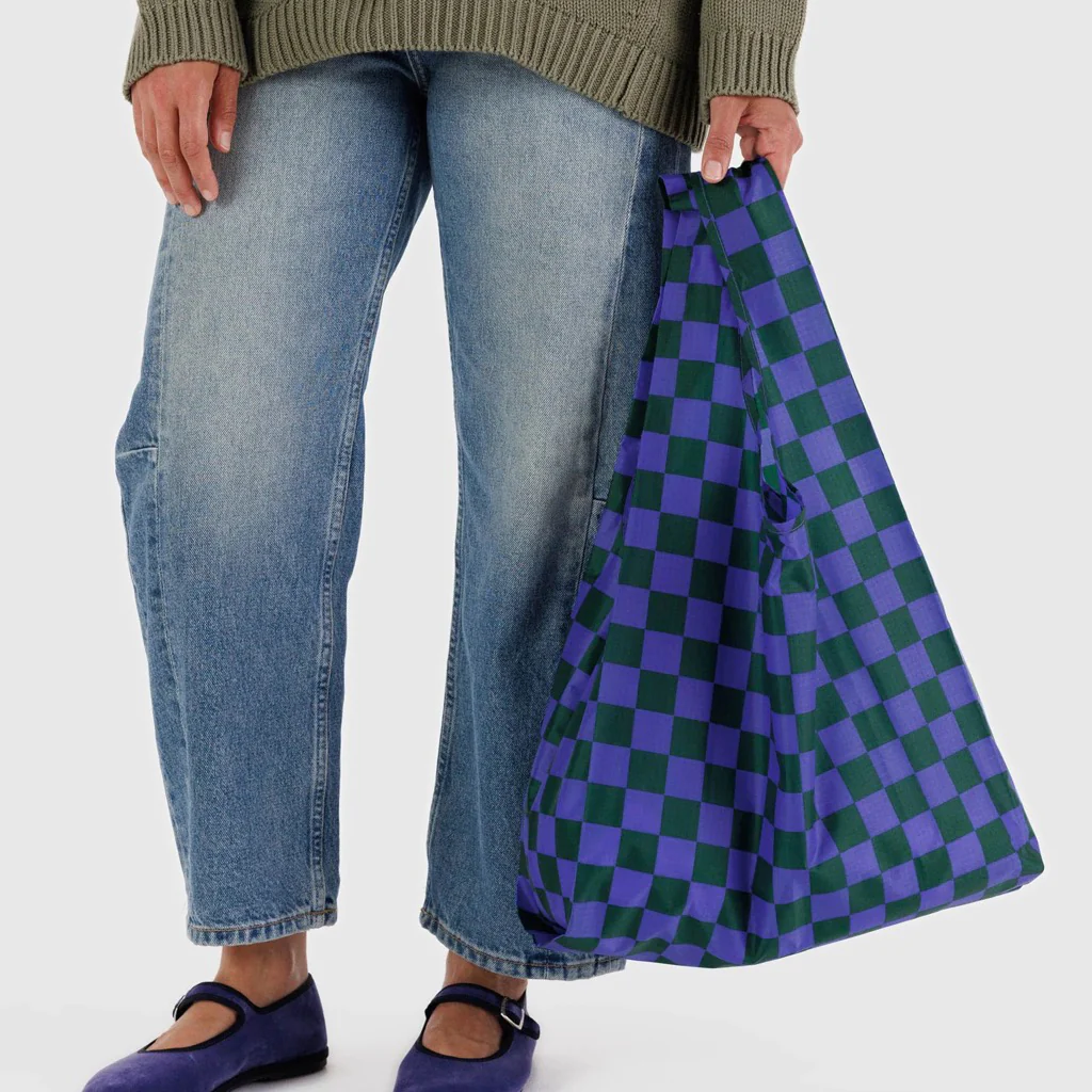 Standard Baggu Iris Green Check - Image 2