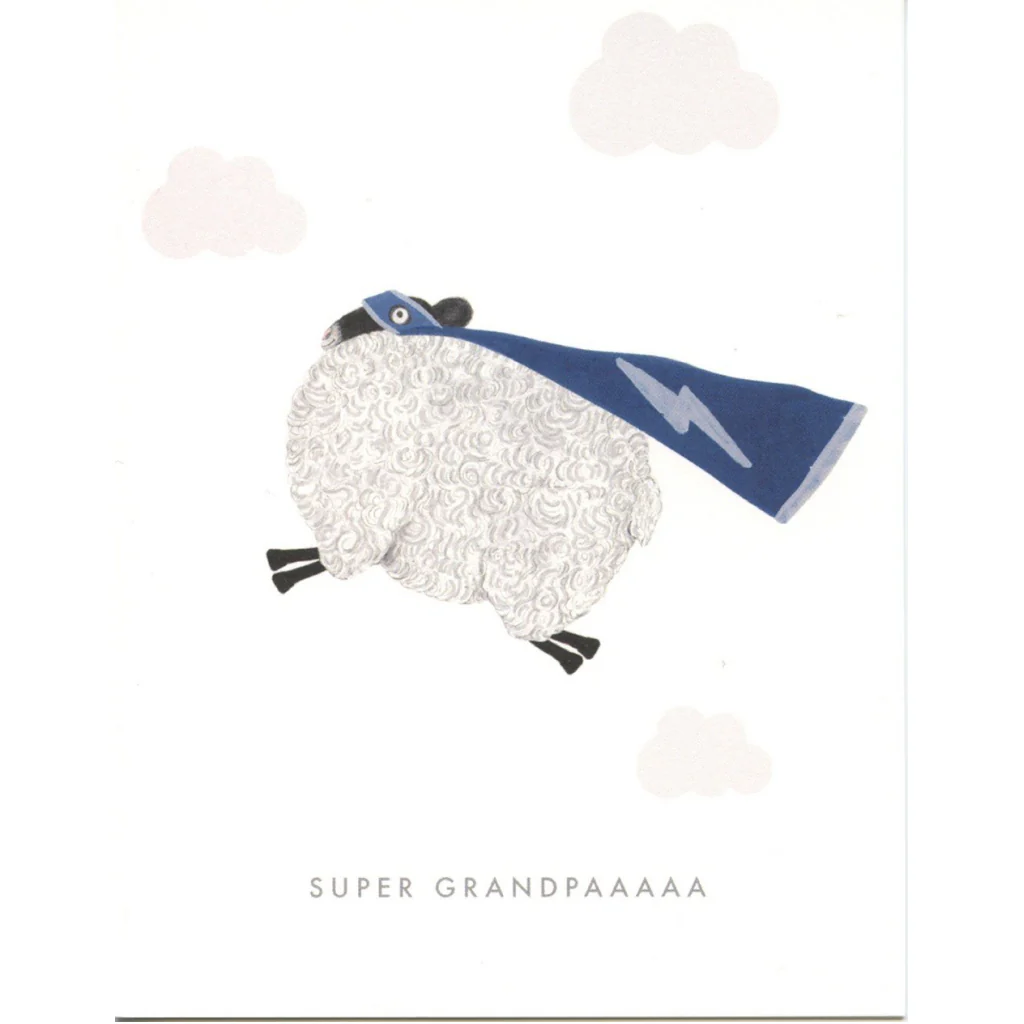 Super Grandpa Sheep Father's Day Card