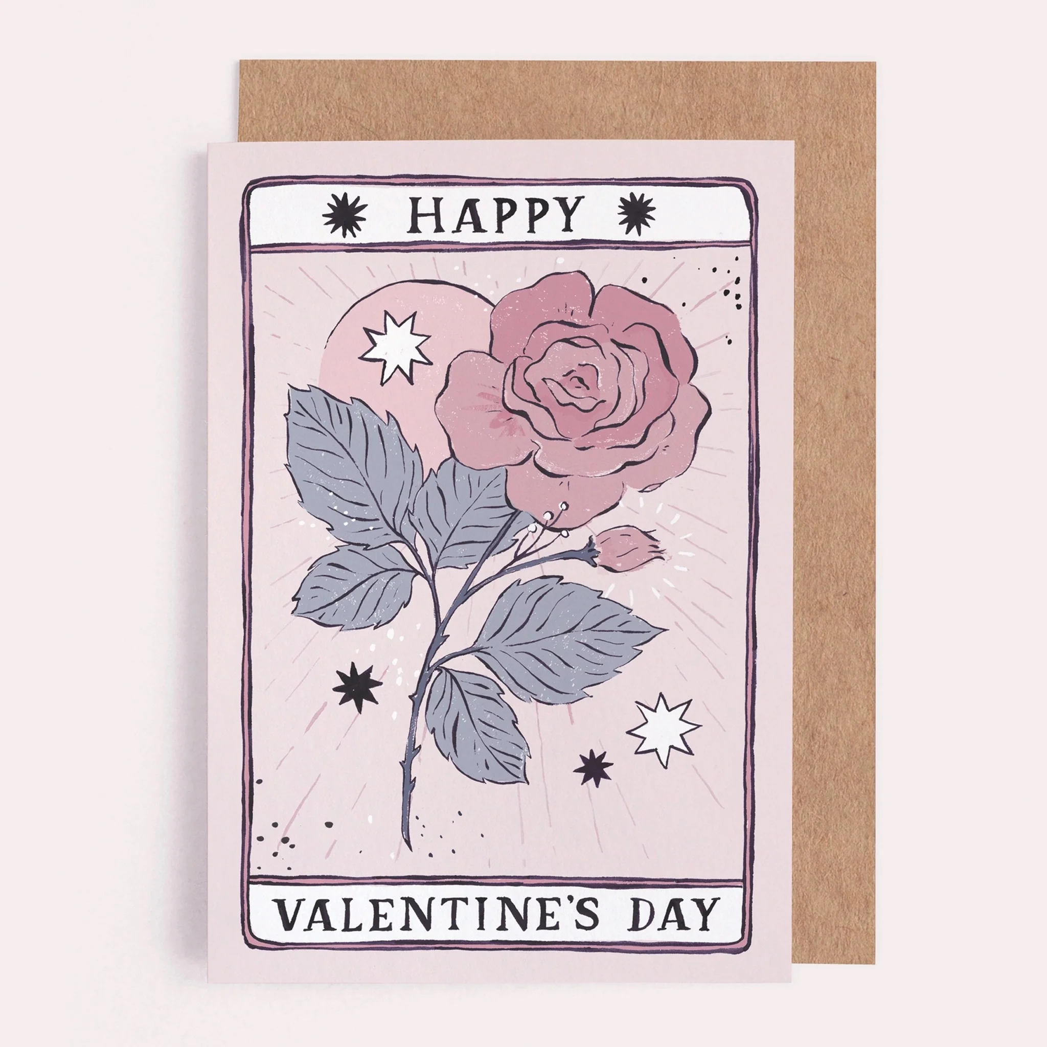 Tarot Rose Valentine's Day Card