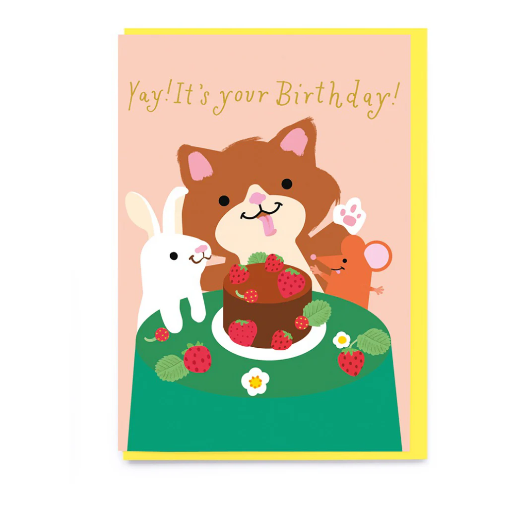 Tea Party Birthday Card