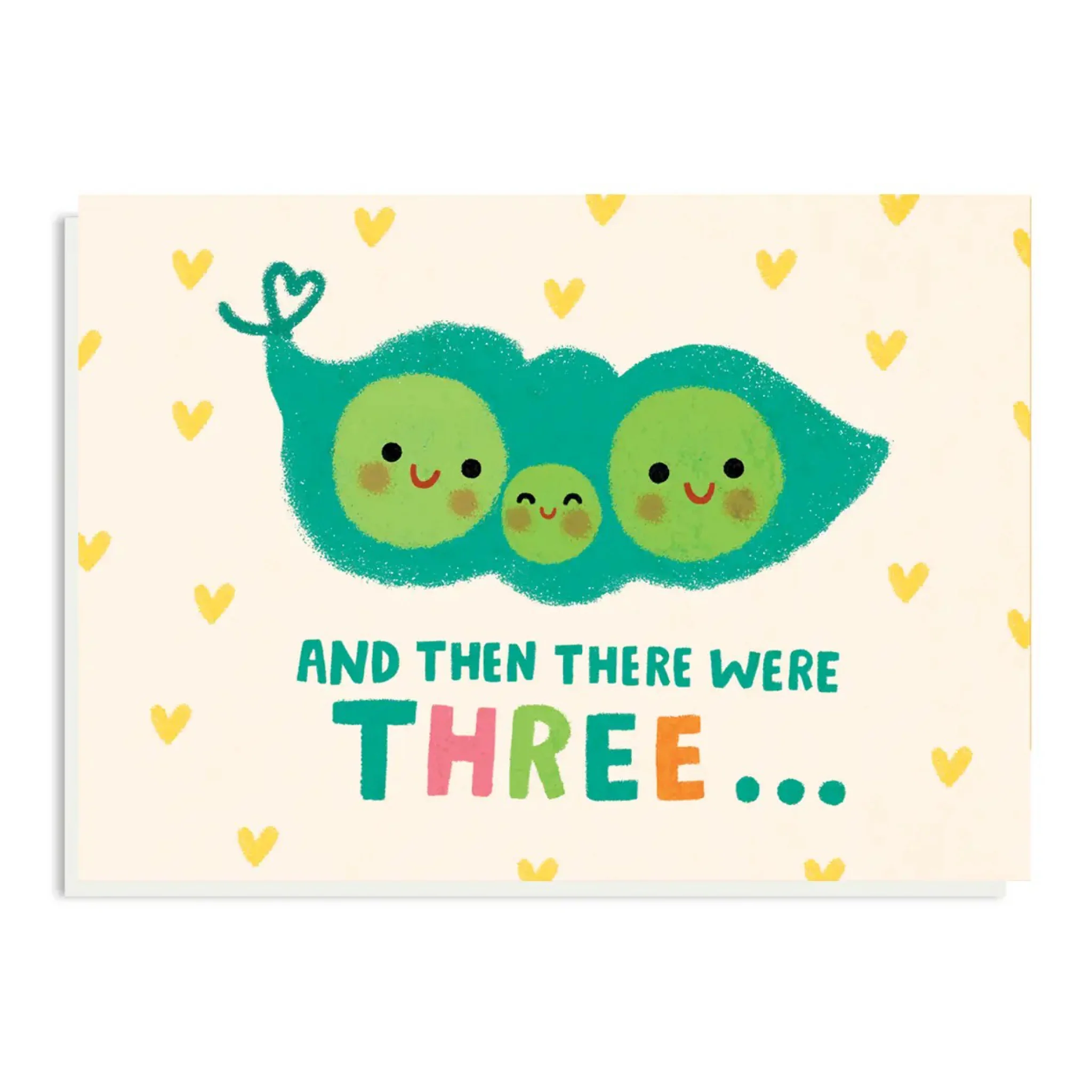 Then There Were Three Baby Card
