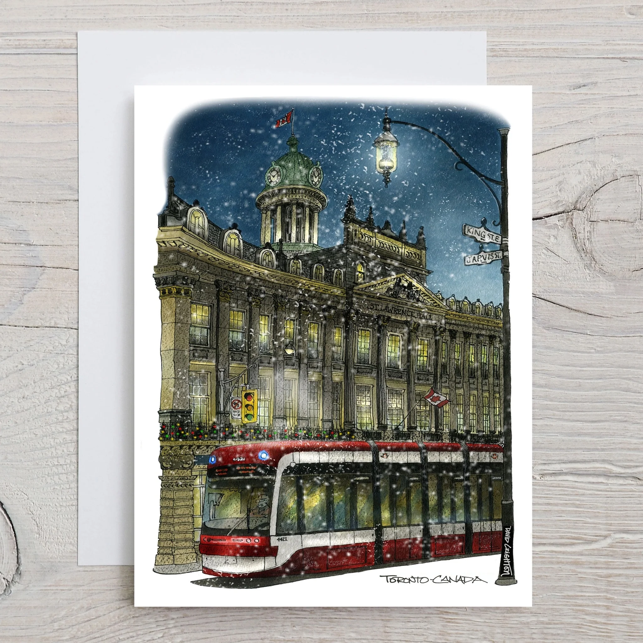 Toronto Winter's Night Boxed Christmas Cards - Image 2