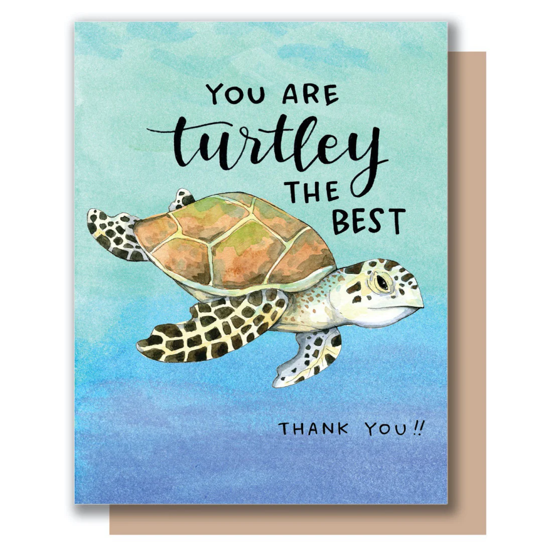 Turtley Thank You Card