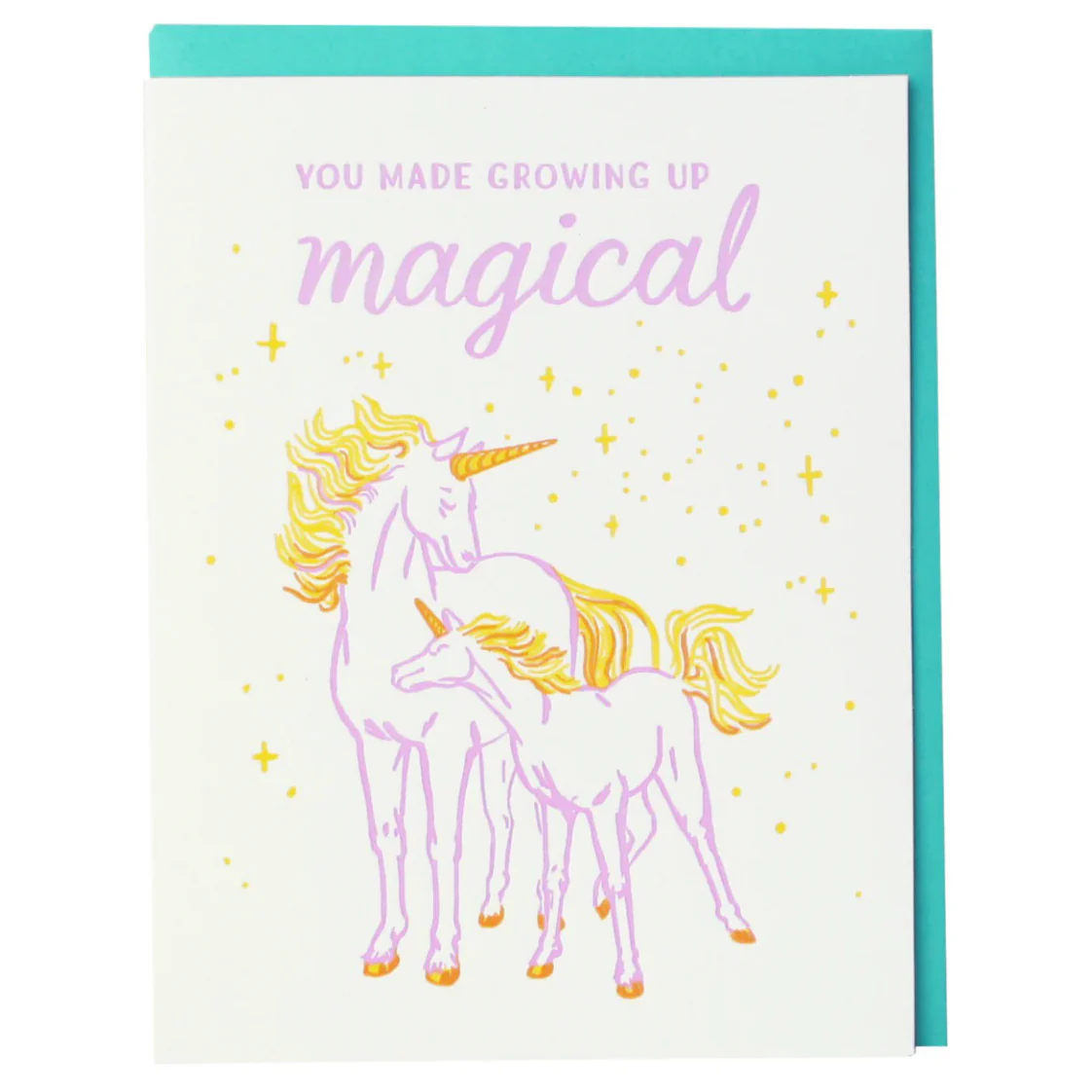 Unicorn Magical Growing Up Card