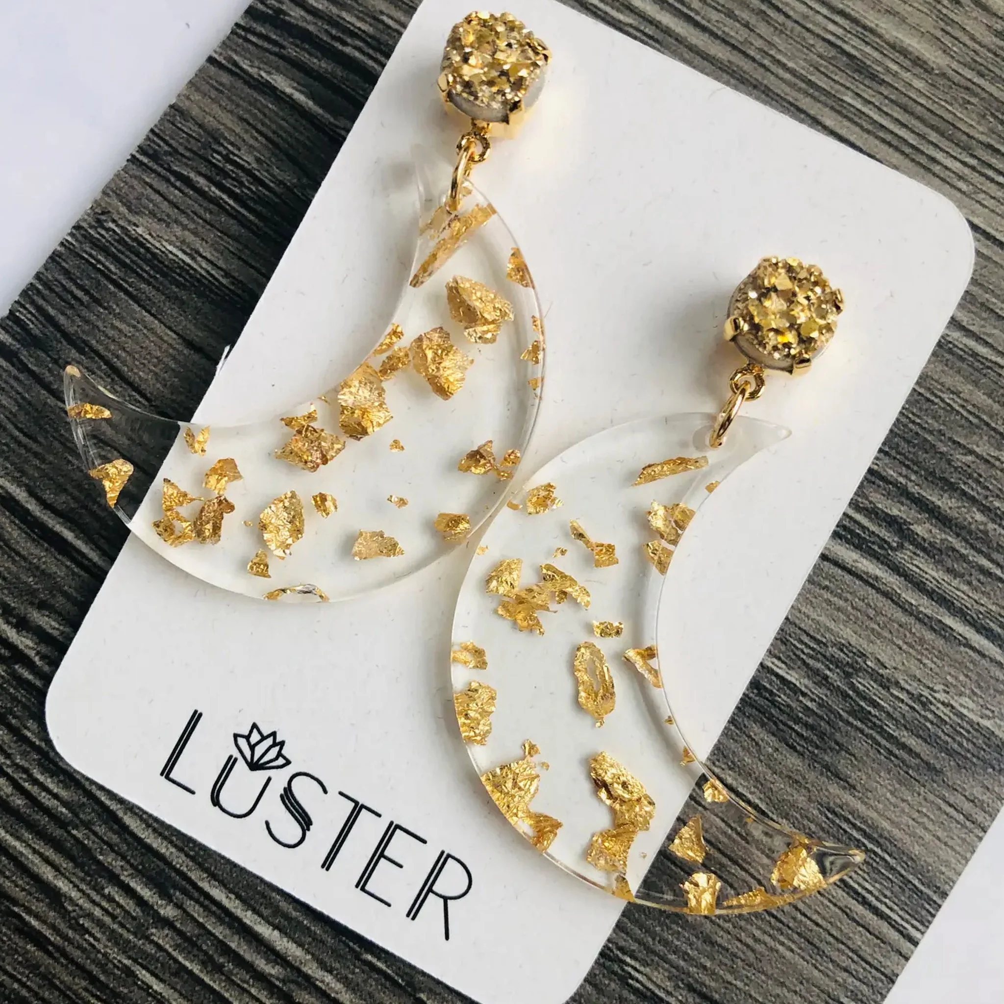 Waning Crescent Earrings