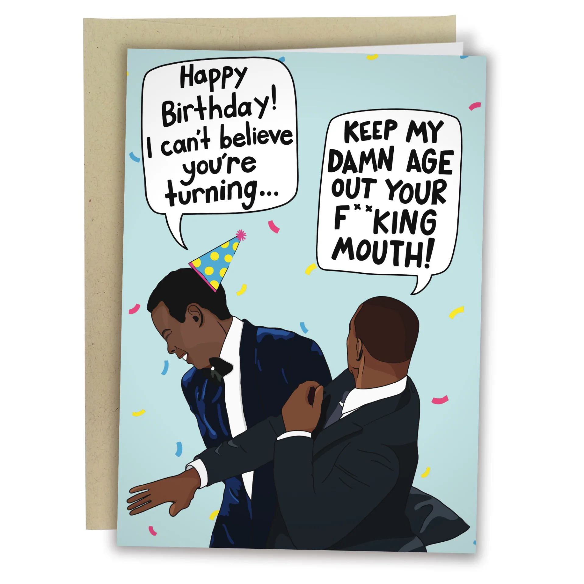 Will Smith Slap Birthday Card