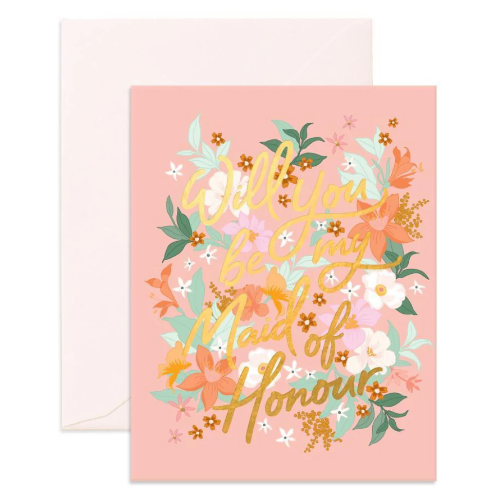 Will You Maid of Honour Bohemia Card