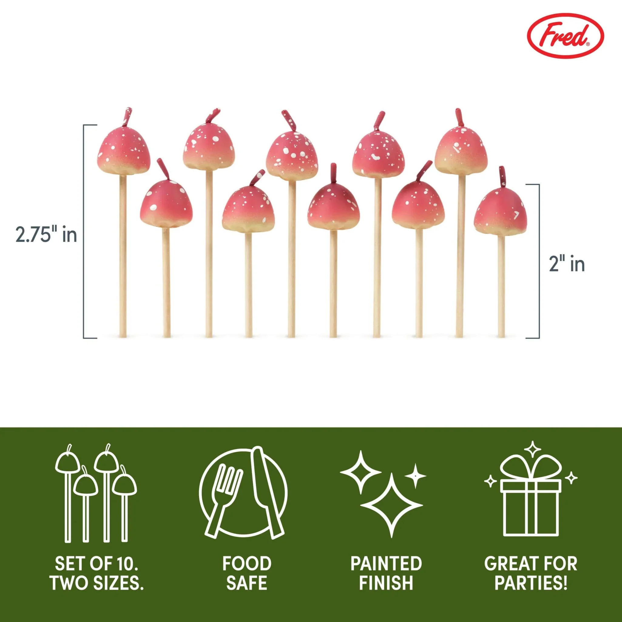 Woodland Wicks Mushroom Birthday Candles - Image 4